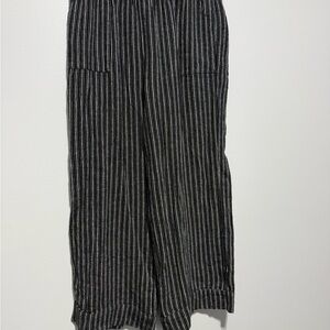 Time and Tru Black and White Striped Pants